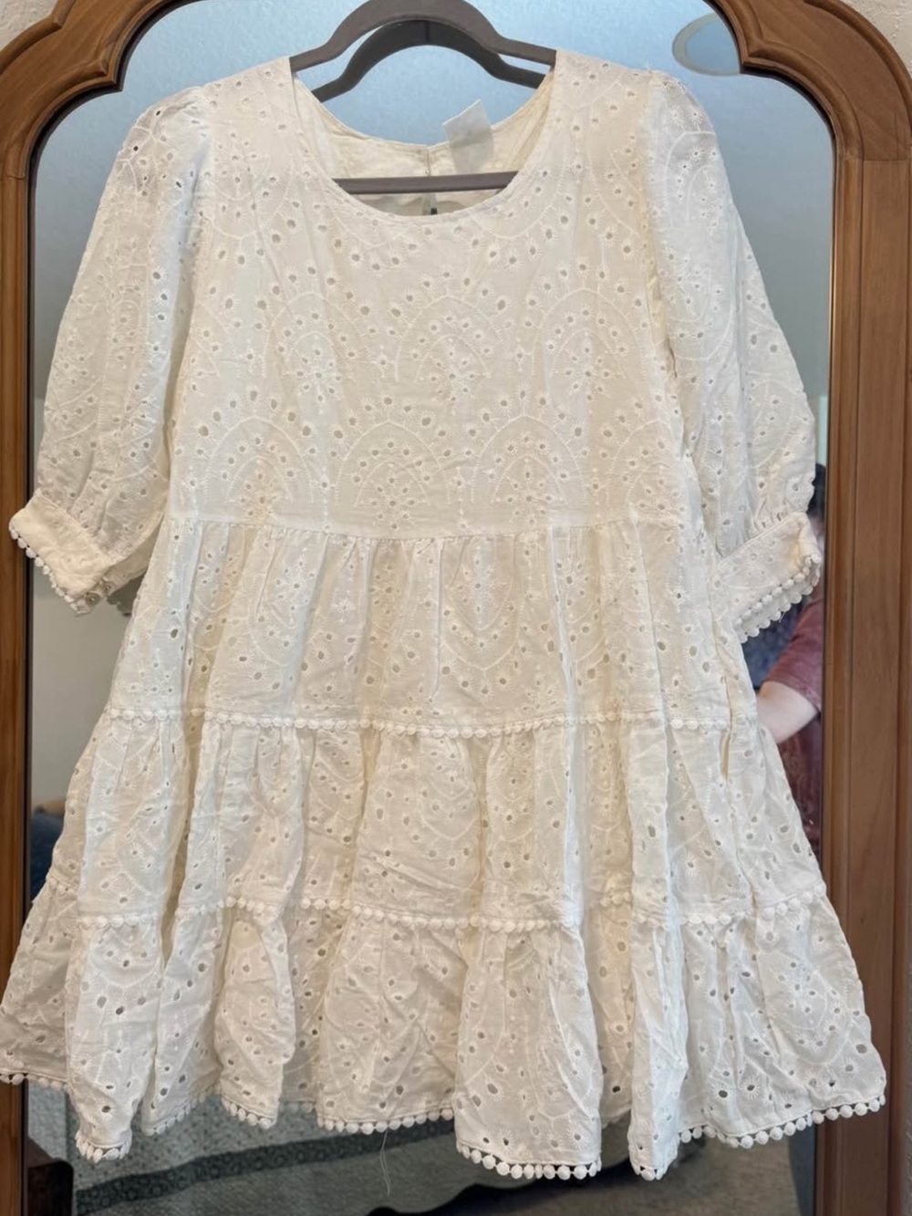 By Together White Eyelet Mini Dress